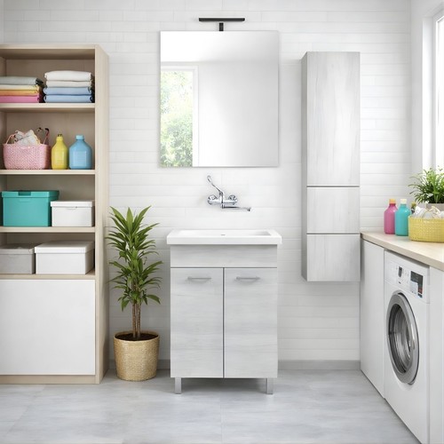 Mobile lavanderia 60x50 con - mobile,