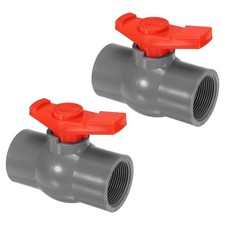 Ball valve G1-1/2.2pcs, PVC