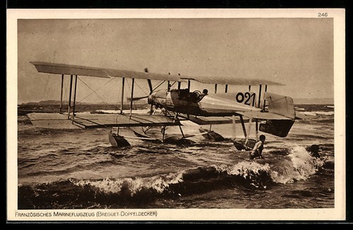 Cartolina aereo della - cartolina, marina