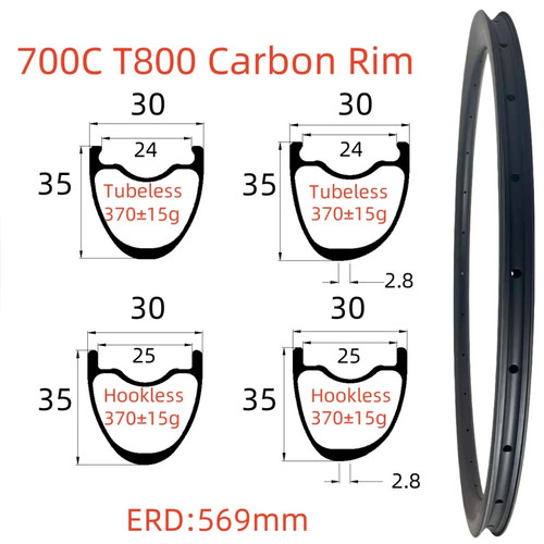 Cerchio carbonio bici - , ghiaia