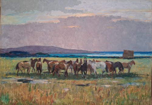 Quadro olio tela - -, su