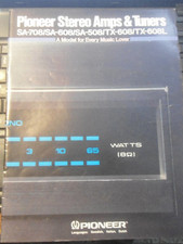 PIONEER STEREO AMPS & TUNERS - CATALOGO DEL 09/1979 (SERIE AZZURRA 708 608 508)