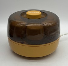 Yogurt elettrico vintage anni 70 Space Age Rowenta KG 76 giallo