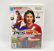 PES 2009 Pro Evolution Soccer Nintendo Wii PAL UK gioco multilingua COMPLETO