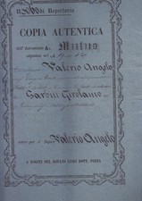 antico documento notarile con