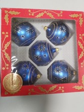 5 palline di Natale vintage