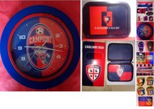 CAGLIARI CALCIO - SVEGLIA A PARETE ROSSOBLU' CAMPIONI. e altri gadget vari