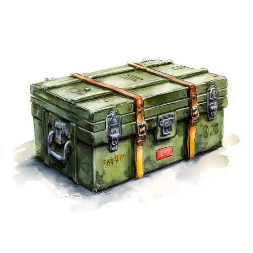 Baule baule militare esercito