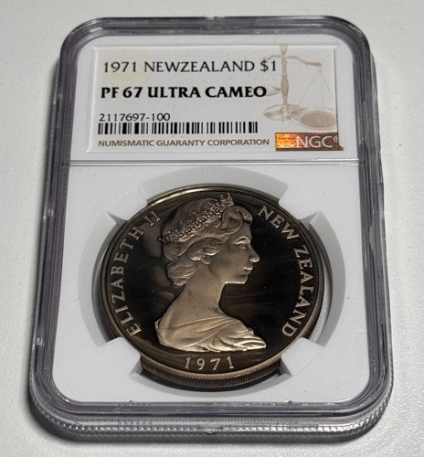 New zealand 1971 one dollar - new,