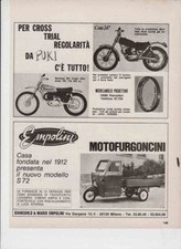 advertising Pubblicità MOTOFURGONCINI EMPOLINI-PUKI -1971-MOTO VINTAGE