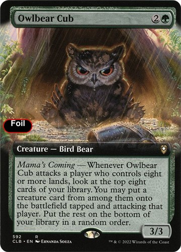 Foil owlbear cub extended - foil,