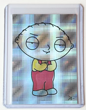 Stewie Griffin Edizione Limitata Artista Firmato "Family Guy" Scheda Rifrattore 1/1