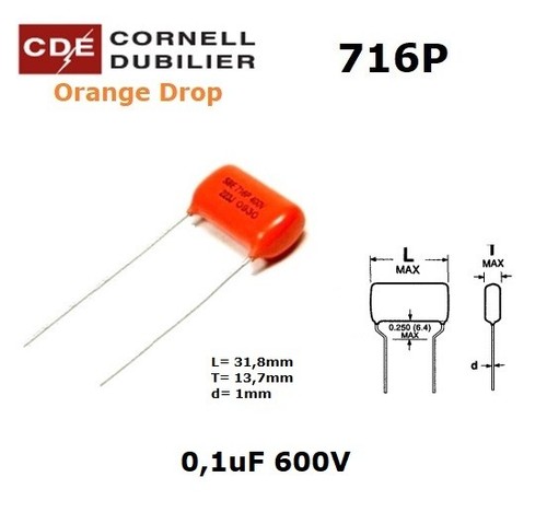 Orange drop 716 1uf 600v - drop, 716,
