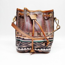 Etro Hand Bag Brown PVC
