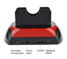 Tempo di Saldi Docking Station 2 Hard Disk 2.5/3.5 SATA IDE e-SATA USB...