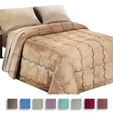 Trapunta Piumone in Velluto Singolo Una Piazza e Mezzo Matrimoniale Invernale