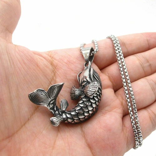 Collana uomo pesca pesce - uomo,