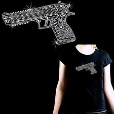 T-shirt glitter borchie strass