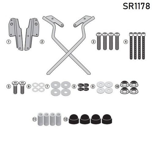 Staffe portapacchi givi - staffe,