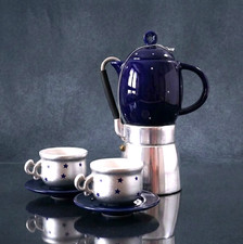 UNUSED caffettiera + 2 tazzine