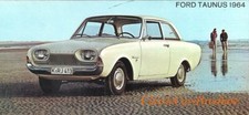 Brochure Depliant Ford Taunus 12 M - 17 M Tedesco
