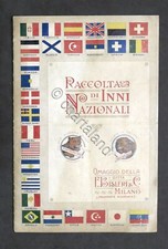 Musica Spartiti - Raccolta di inni nazionali - 1910 ca. - Omaggio Ditta Bisleri