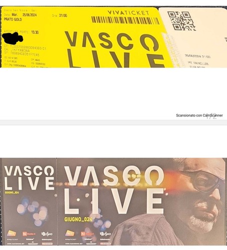 Biglietto vasco rossi 2024 - biglietto,