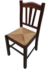 Sedia in legno massello paglia