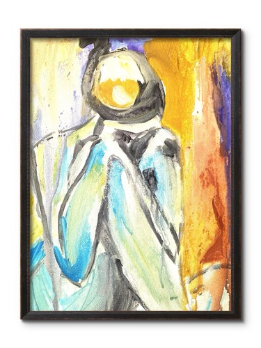Arte parete astratta donna - da,