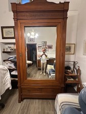 armadio guardaroba antico in legno  altezza 3 metri largo 110 cm profondità 50 c