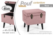 Pouf contenitore poggiapiedi - pouf,