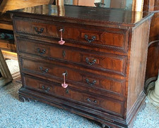 Antico cassettone intarsiato - ,