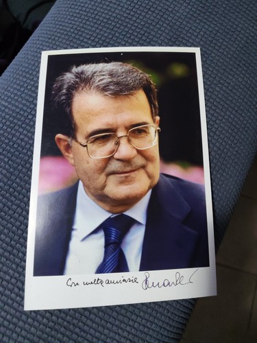 Autografo romano prodi - autografo,