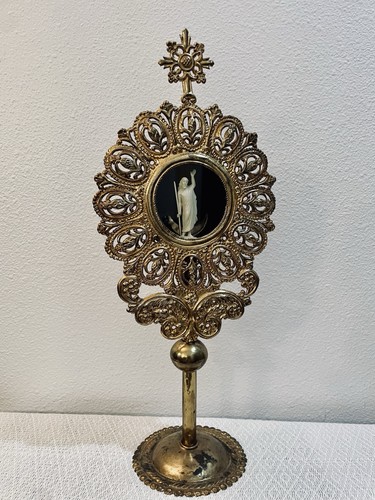 Reliquiario ostensorio epoca - reliquiario/ostensorio, d'epoca