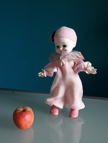 Ceccon bambola vintage clown - "ceccon",