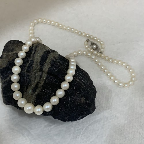 Collana perle akoya vintage - perle,