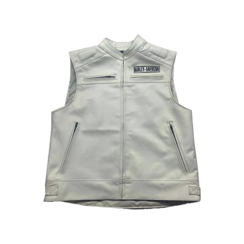 Gilet moto uomo bianco vera - gilet,