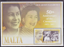 Malta 2003 Elisabetta II Foglietto nuovo MNH** BF (C.5A)