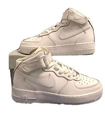 NIKE AIR FORCE 1 MID LE (GS) 314195-113 Youth taglia 5 viene fornita con scatola originale