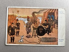 P) Cartolina militare pallone aerostatico pubblicità Il Travaso delle Ideee abra