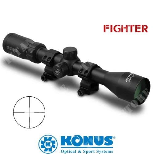 Ottica fighter 9x40 konus - fighter, 3-9x40