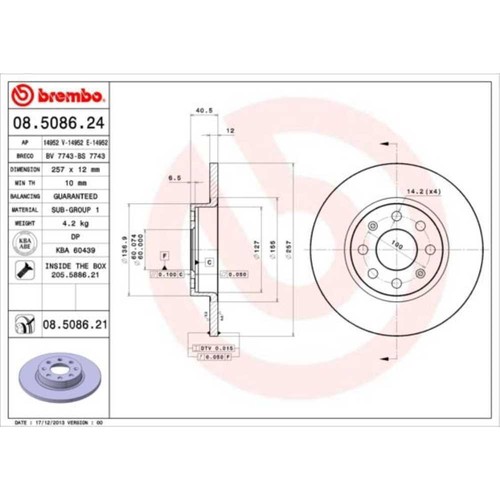 Brembo disco freno - 2x,