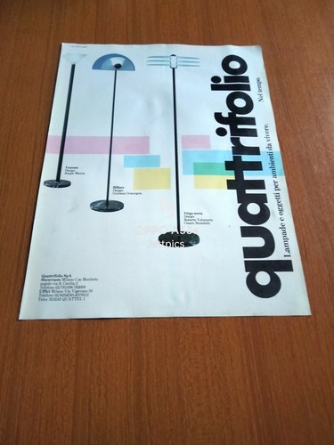 1987 quattrifolio lampade - quattrifolio,