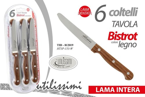 Set pezzi coltelli tavola - 6,