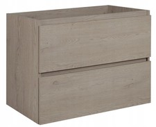 Armadio Armadietto Bagno Lavandino Lavabo Mobile Sottolavabo 80 cm SIMPLE Scuro