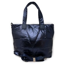 Borsa donna grande piumino blu