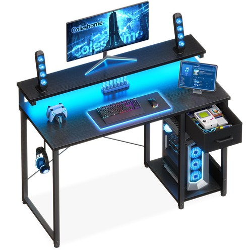 Scrivania gaming con - scrivania, led