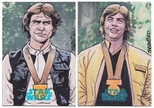 Lotto carte schizzo Star Wars