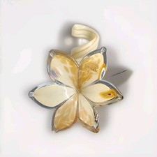 Decorazione floreale in vetro