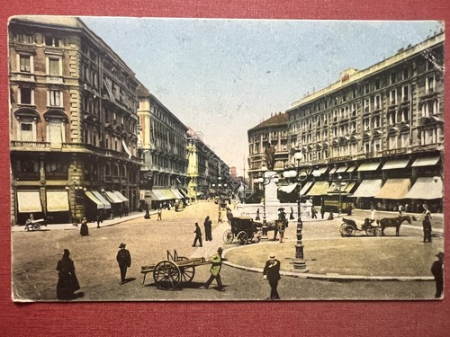 Cartolina milano via - cartolina,
